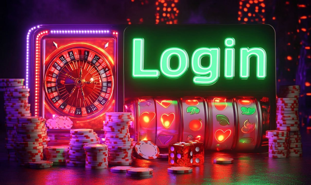Antarmuka aplikasi mobile rusiaslot menampilkan layar login dan ikon sportsbook, live dealer, dan slot